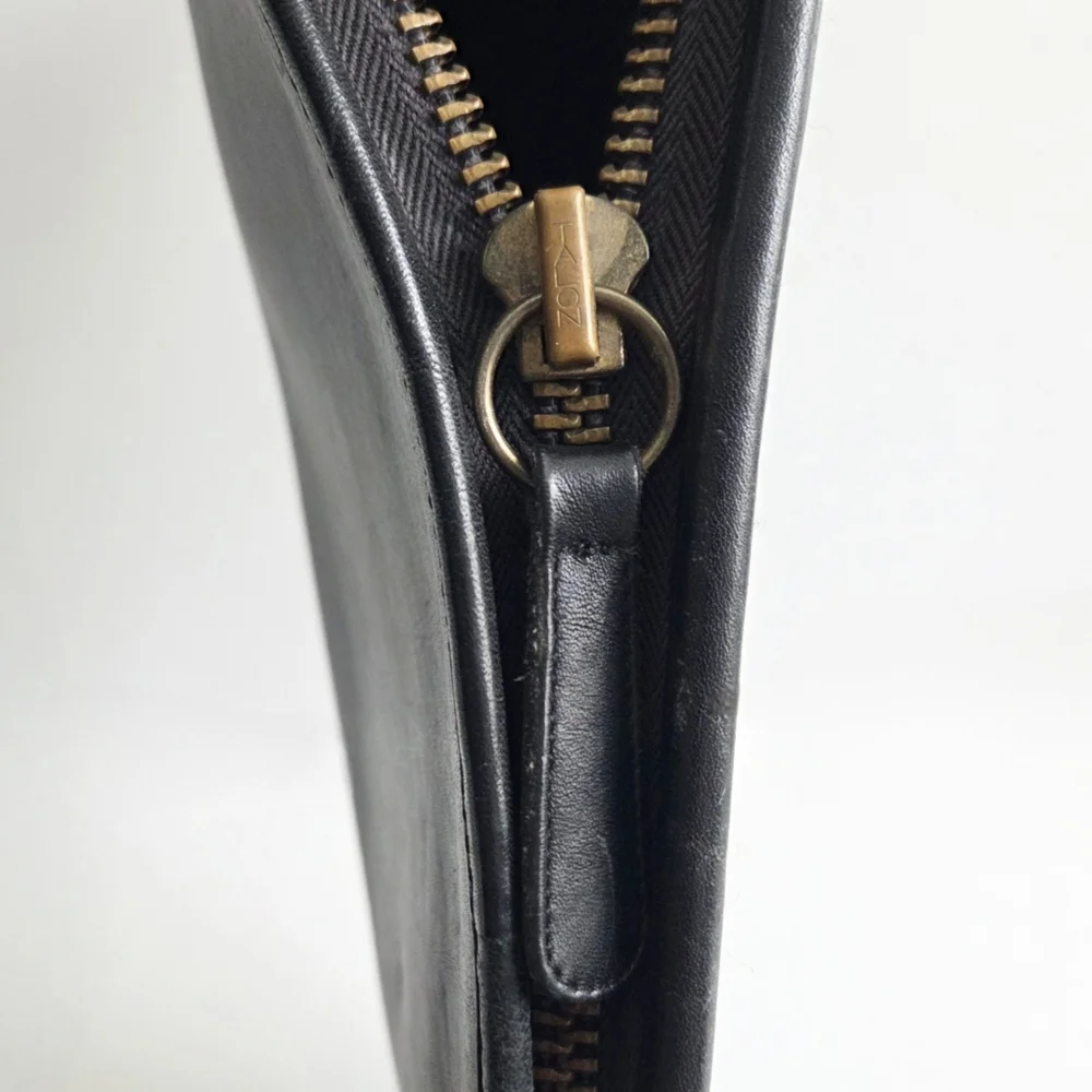 Coach Vintage (Pre-'89) NYC Large Zip Top Folio, Glove Tanned Leather
